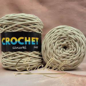 SZNUREK BAWEŁNIANY 5mm CROCHET – BEŻ 100mb – SZNUREK PLECIONY