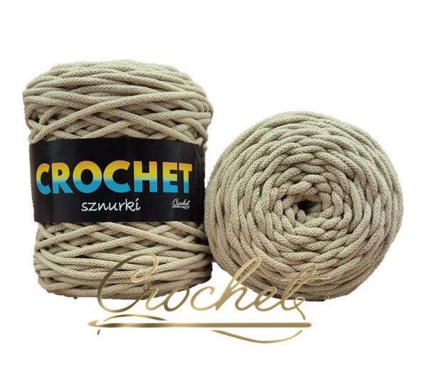 SZNUREK BAWEŁNIANY 3mm CROCHET – BEŻ 100mb – SZNUREK PLECIONY