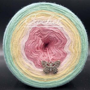 motek ombre crochetka f6 zawilec pastelowy róż wanilia pistacja jadeit ultramaryna kokonek bawełna akryl