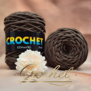 SZNUREK BAWEŁNIANY 5mm CROCHET – BRĄZOWY100mb – SZNUREK PLECIONY!!!INNA PARTIA NIŻ 2mm!!!