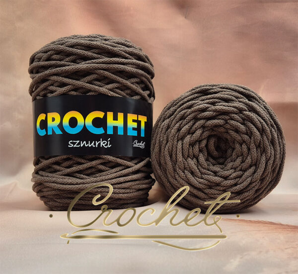 SZNUREK BAWEŁNIANY 5mm CROCHET – BRĄZOWY100mb – SZNUREK PLECIONY!!!INNA PARTIA NIŻ 2mm!!!