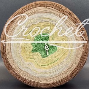 CROCHETka F66 – zielony/wanilia/kremowy/beżowy/orzech