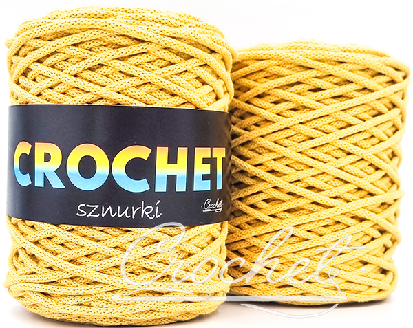 SZNUREK BAWEŁNIANY 3mm CROCHET – MUSZTARDA 100mb – SZNUREK PLECIONY SZNUREK BAWEŁNIANY 3mm CROCHET – MUSZTARDA 100mb – SZNUREK PLECIONY - obrazek 4