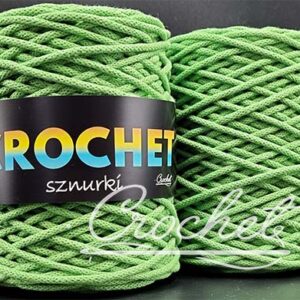 SZNUREK BAWEŁNIANY 3mm CROCHET – LIMONKA 100mb – SZNUREK PLECIONY