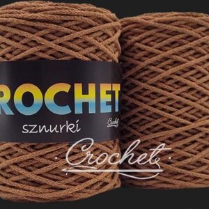 SZNUREK BAWEŁNIANY 2mm CROCHET – MOCCA 100mb – SZNUREK PLECIONY