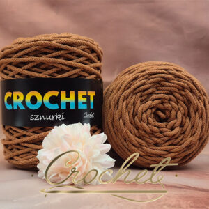 SZNUREK BAWEŁNIANY 3mm CROCHET – MOCCA 100mb – SZNUREK PLECIONY