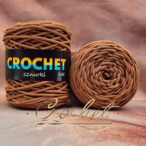 SZNUREK BAWEŁNIANY 3mm CROCHET – MOCCA 100mb – SZNUREK PLECIONY