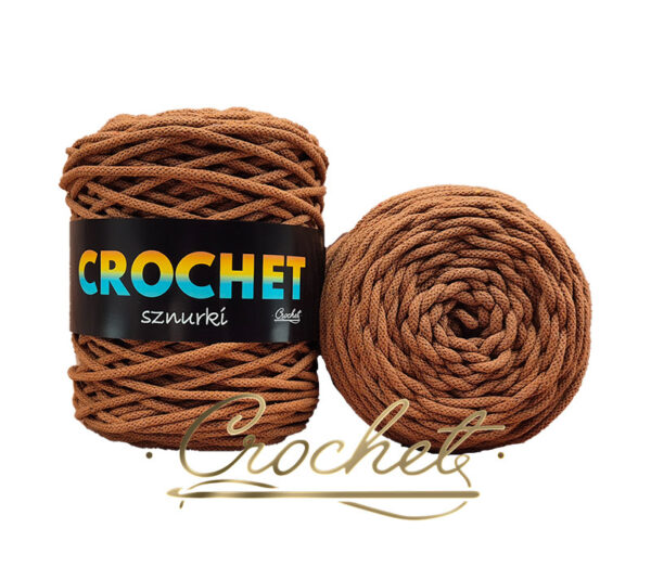SZNUREK BAWEŁNIANY 3mm CROCHET – MOCCA 100mb – SZNUREK PLECIONY
