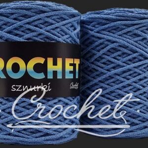 SZNUREK BAWEŁNIANY 2mm CROCHET – NIEBIESKI 100mb – SZNUREK PLECIONY