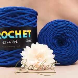 SZNUREK POLIESTROWY PŁASKI 5mm CROCHET – CHABROWY 100mb