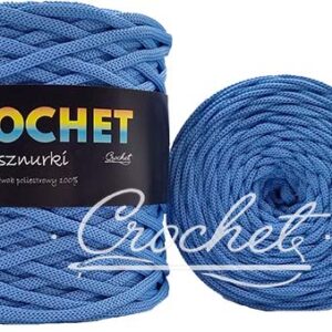 SZNUREK POLIESTROWY PŁASKI 3mm CROCHET – NIEBIESKI 100mb