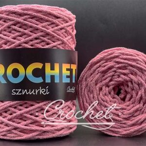 SZNUREK BAWEŁNIANY 2mm CROCHET – RÓŻOWY INKAUST 100mb – SZNUREK PLECIONY