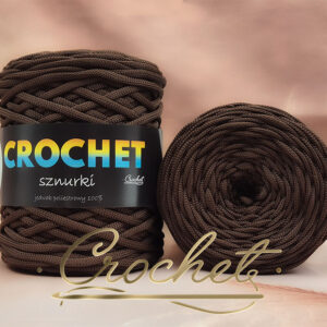 SZNUREK POLIESTROWY PŁASKI 5mm CROCHET – CZEKOLADA 100mb
