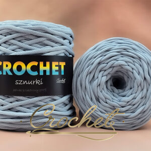 SZNUREK POLIESTROWY PŁASKI 5mm CROCHET – BŁĘKITNA STAL 100mb