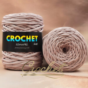 SZNUREK POLIESTROWY PŁASKI 5mm CROCHET – LATTE 100mb SZNUREK POLIESTROWY PŁASKI 5mm CROCHET – LATTE 100mb