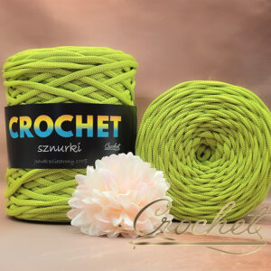 SZNUREK POLIESTROWY PŁASKI 5mm CROCHET – LIMONKA 100mb SZNUREK POLIESTROWY PŁASKI 5mm CROCHET – LIMONKA 100mb