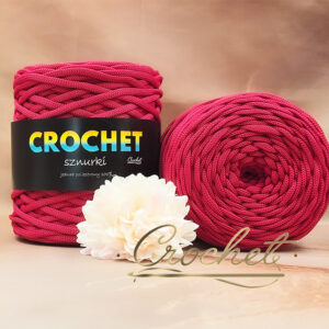 SZNUREK POLIESTROWY PŁASKI 5mm CROCHET – MALINOWY 100mb SZNUREK POLIESTROWY PŁASKI 5mm CROCHET – MALINOWY 100mb