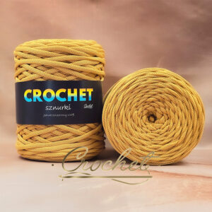 SZNUREK POLIESTROWY PŁASKI 5mm CROCHET – MUSZTARDA 100mb SZNUREK POLIESTROWY PŁASKI 5mm CROCHET – MUSZTARDA 100mb