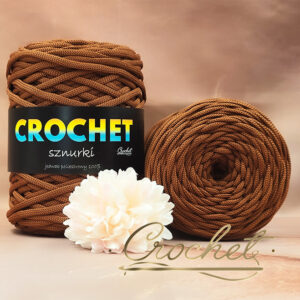 SZNUREK POLIESTROWY PŁASKI 5mm CROCHET – ORZECH PEKAN 100mb SZNUREK POLIESTROWY PŁASKI 5mm CROCHET – ORZECH PEKAN 100mb