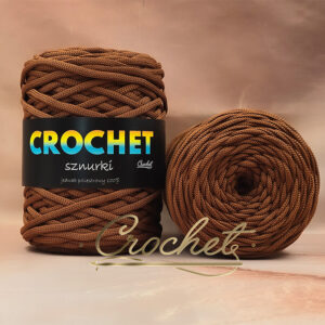 SZNUREK POLIESTROWY PŁASKI 5mm CROCHET – ORZECH PEKAN 100mb SZNUREK POLIESTROWY PŁASKI 5mm CROCHET – ORZECH PEKAN 100mb
