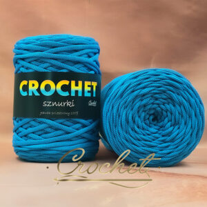 SZNUREK POLIESTROWY PŁASKI 5mm CROCHET – TURKUS 100mb