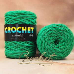 SZNUREK POLIESTROWY PŁASKI 5mm CROCHET – ZIELONY 100mb SZNUREK POLIESTROWY PŁASKI 5mm CROCHET – ZIELONY 100mb