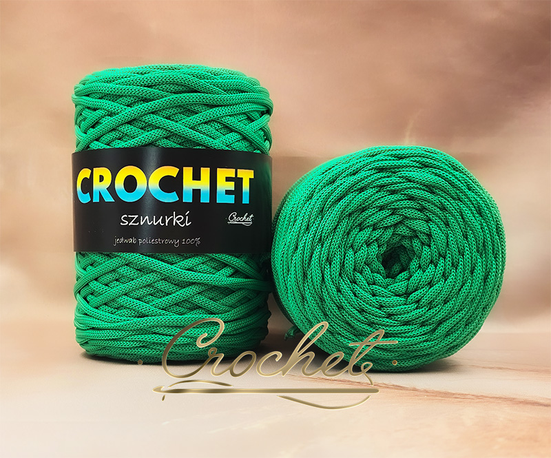 SZNUREK POLIESTROWY PŁASKI 5mm CROCHET – ZIELONY 100mb SZNUREK POLIESTROWY PŁASKI 5mm CROCHET - ZIELONY 100mb - obrazek 2