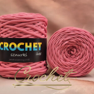 SZNUREK POLIESTROWY PŁASKI 5mm CROCHET – CUKIERKOWY RÓŻ 100mb