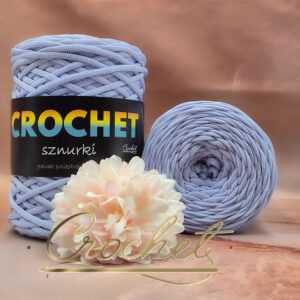 SZNUREK POLIESTROWY PŁASKI 3mm CROCHET – MROŹNY BŁĘKIT 100mb