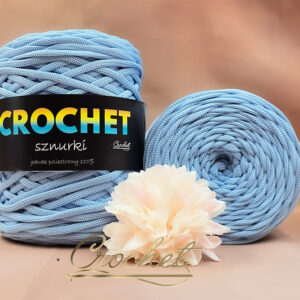 SZNUREK POLIESTROWY PŁASKI 3mm CROCHET – JASNY NIEBIESKI 100mb