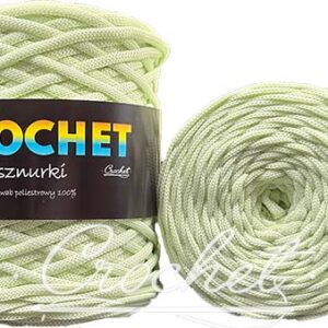 SZNUREK POLIESTROWY PŁASKI 3mm CROCHET – DELIKATNA MIĘTA 100mb