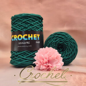SZNUREK POLIESTROWY OKRĄGŁY 2mm CROCHET – JASNA ZIELEŃ BUTELKOWA 100mb