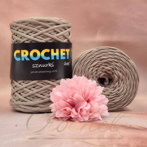 SZNUREK POLIESTROWY PŁASKI 3mm CROCHET – MOKKA 100mb