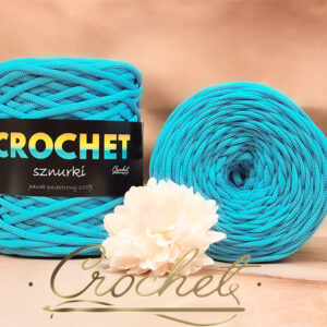SZNUREK POLIESTROWY PŁASKI 3mm CROCHET – BŁĘKITNY 100mb