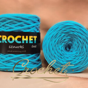 SZNUREK POLIESTROWY PŁASKI 3mm CROCHET – BŁĘKITNY 100mb