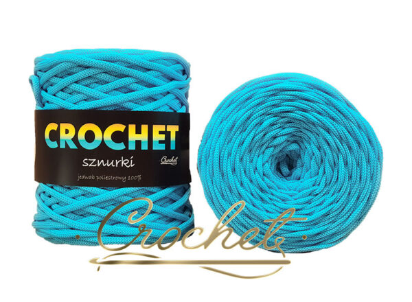 SZNUREK POLIESTROWY PŁASKI 3mm CROCHET – BŁĘKITNY 100mb