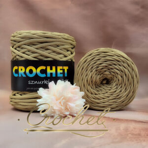 SZNUREK POLIESTROWY PŁASKI 3mm CROCHET – ZŁOTY 100mb