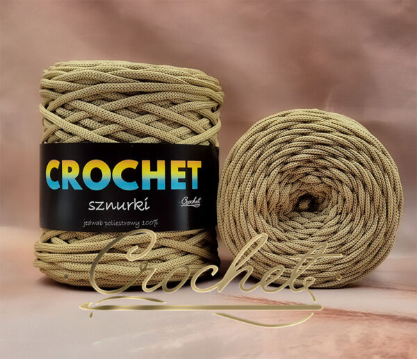 SZNUREK POLIESTROWY PŁASKI 3mm CROCHET – ZŁOTY 100mb