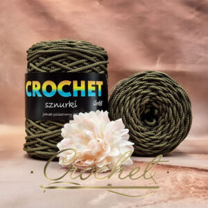 SZNUREK POLIESTROWY OKRĄGŁY 3mm CROCHET – OLIWKA 100mb