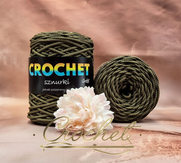 sznurek poliestrowy okrągły pleciony najlepszy sznurek na rynku crochet sznurki pimotki mila oliwka