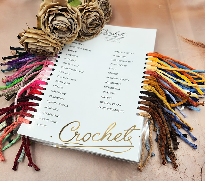 !!!WZORNIK KOLORÓW SZNURKÓW POLIESTROWYCH CROCHET!!! !!!WZORNIK KOLORÓW SZNURKÓW POLIESTROWYCH CROCHET!!!