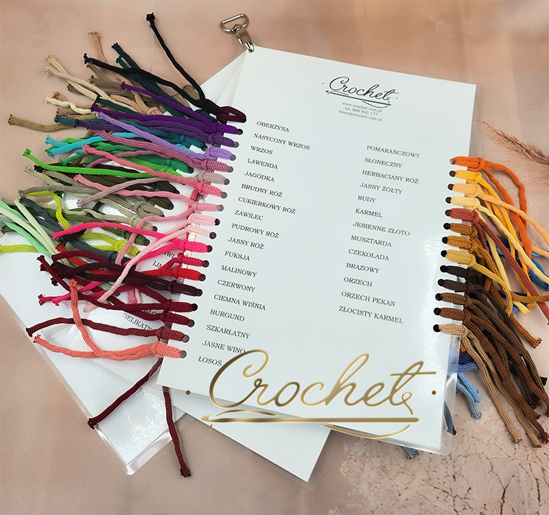 !!!WZORNIK KOLORÓW SZNURKÓW POLIESTROWYCH CROCHET!!! !!!WZORNIK KOLORÓW SZNURKÓW POLIESTROWYCH CROCHET!!! - obrazek 2