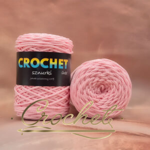 SZNUREK POLIESTROWY OKRĄGŁY 3mm CROCHET – PUDROWY RÓŻ 100mb