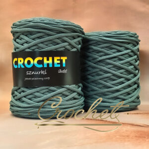SZNUREK POLIESTROWY PŁASKI 5mm CROCHET – SZAŁWIOWY 100mb