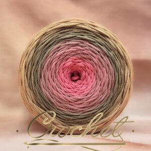 SZNUREK OMBRE POLIESTROWY 5mm PŁASKI – CROCHET – NIEZIEMSKI SKARB 240m