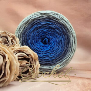 SZNUREK OMBRE POLIESTROWY 5mm PŁASKI – CROCHET – MISTRAL 240m