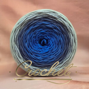 SZNUREK OMBRE POLIESTROWY 5mm PŁASKI – CROCHET – MISTRAL 240m