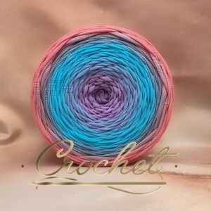 SZNUREK OMBRE POLIESTROWY 5mm PŁASKI – CROCHET – FLUFFEE 240m