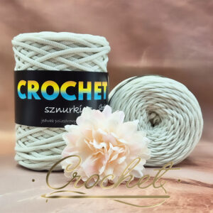 SZNUREK POLIESTROWY PŁASKI 5mm CROCHET – PERŁOWY 100mb