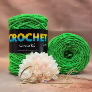 SZNUREK POLIESTROWY PŁASKI 5mm CROCHET – SOCZYSTA PISTACJA 100mb
